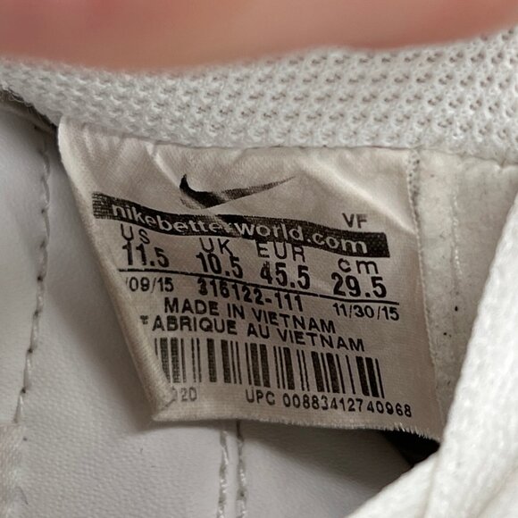 Nike‎ Air Force 1 Low \'07 Shoes Men\'s White Leather Retro Athletic Lace Sneakers